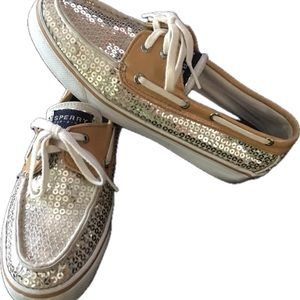 Sperry Sequin Bahama Deck Boat Loafers